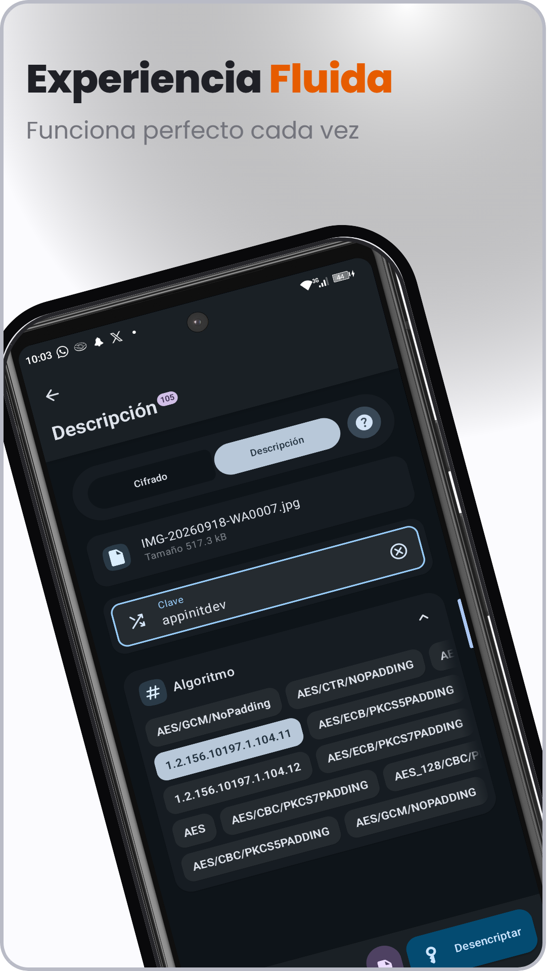 Captura de Encrypted: Cifrado de Archivos